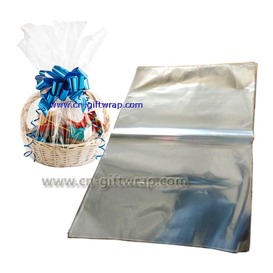 Large Clear Cellophane Basket Bags 35x40 inch