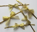 glitter ribbon TWIST TIE BOWS